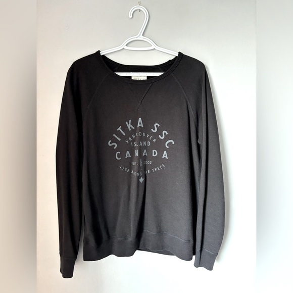 Sitka Vancouver Island Black Pullover Sweater - Picture 1 of 4